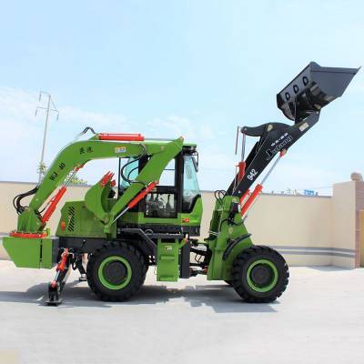 山東煙臺巨浪鏟挖一體機兩頭忙多功能鏟車挖掘裝載機四驅小型挖掘機價格 中國供應商